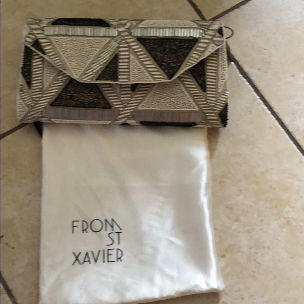 Beaded clutch bag